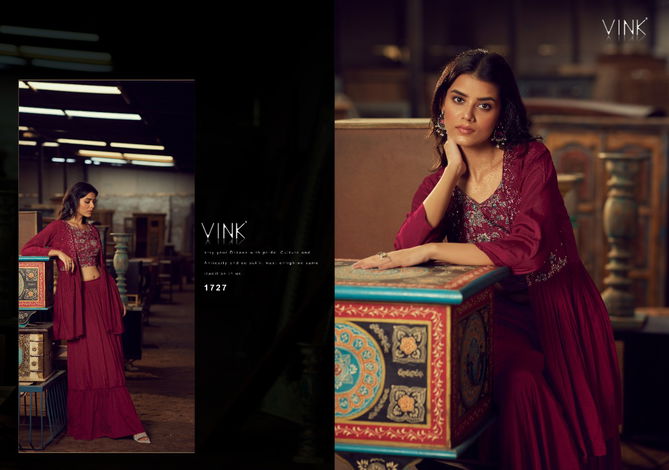 Limelight 2 By Vink 1727 To 1730 Party Wear Indo Western Lehenga Suppliers in India